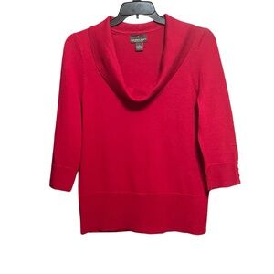 Fenn Wright Manson Red Cowl Neck Sweater L